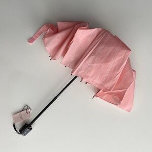 Victoria's Secret Nwt Pink w/ White Logo Compact Umbrella